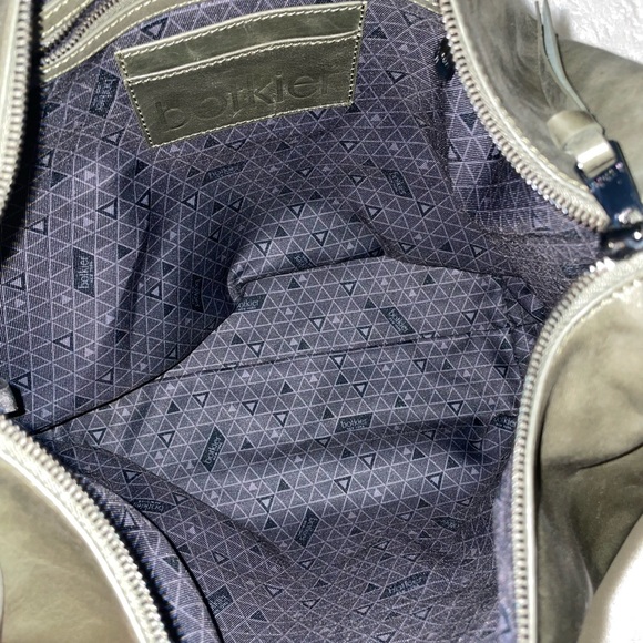 BOTKIER Leather Samantha Hobo Shoulder Bag in Army green - Picture 7 of 11